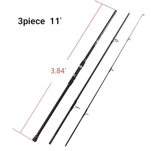 Surf Spinning Fishing Rod – 2-Piece/4-Piece Graphite Travel Fishing Rod
