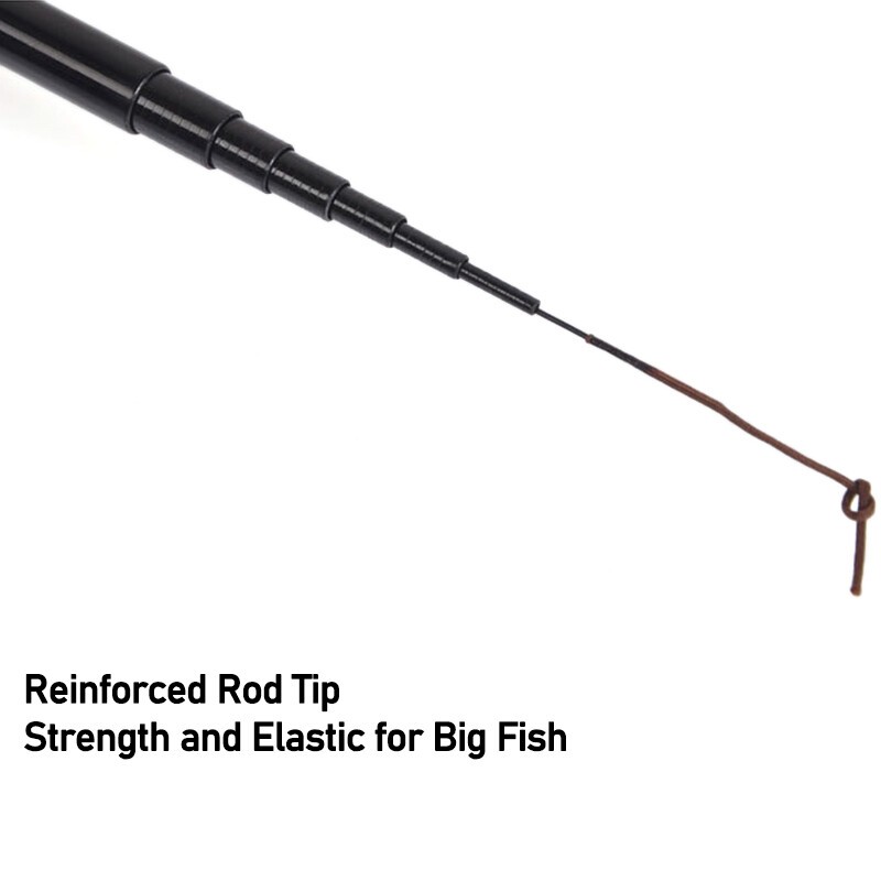 1.8m-3.6m Telescopic Fishing Rod Carbon Fiber Ultra Light Fishing Pole Portable