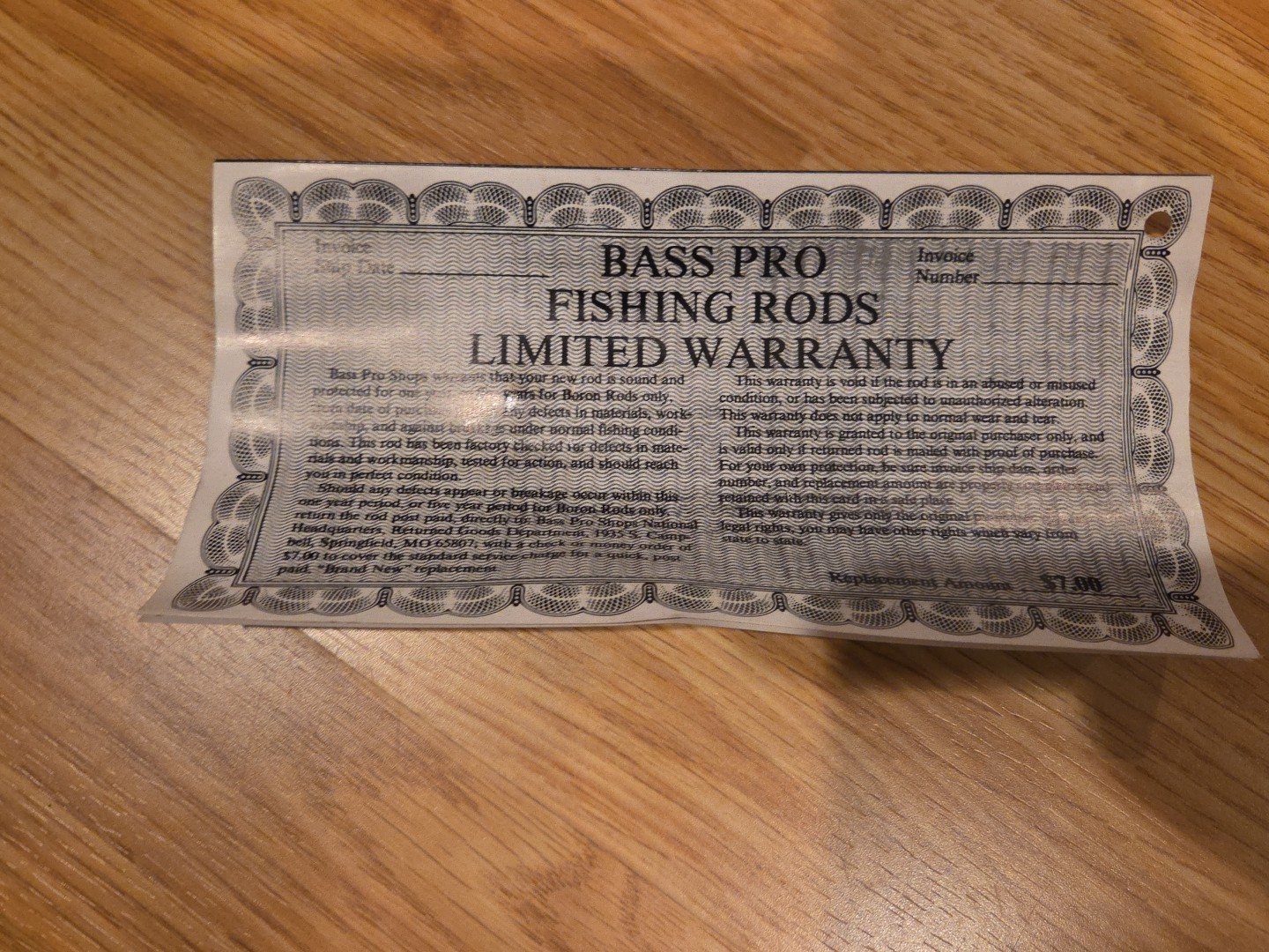 Vntg Bass Pro Shops Tournament XL Graphite Gold 5’7″ 1Pc. Casting Rod Brand New