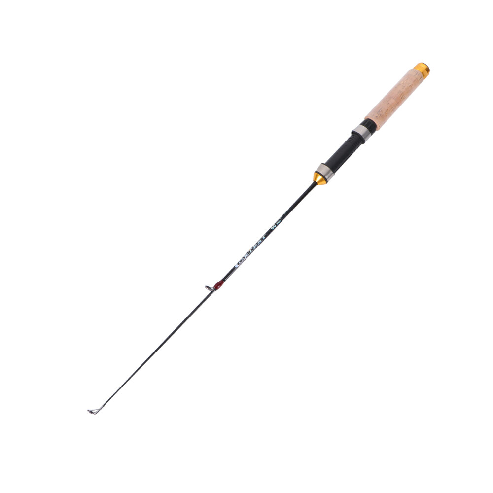 60cm Telescopic Carbon Mini Ice Fishing Rod Pole Winter Fishing Tackle Tool New