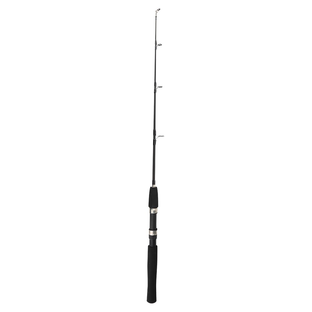 Black 80cm Portable Telescopic 4 Section Fishing Rod Pole Tackle Accessory Y