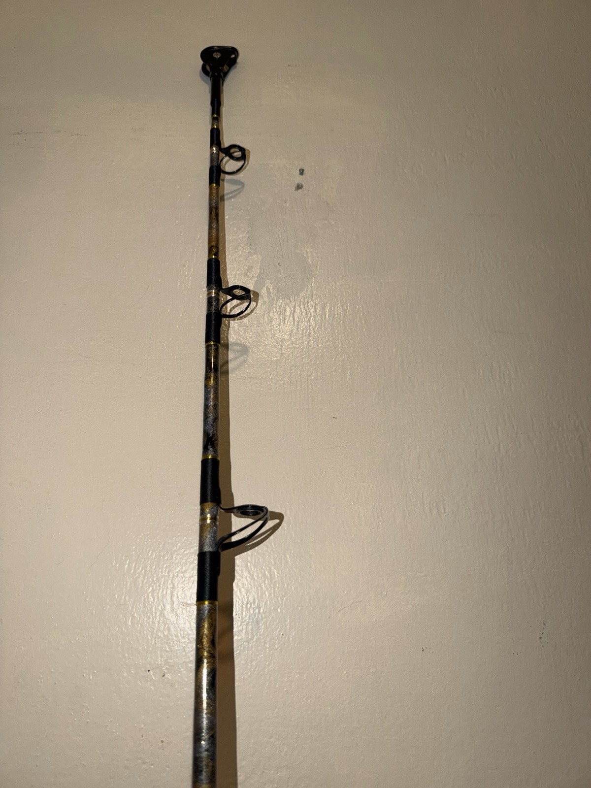CUSTOM CONV SHARK ROD 7 FT BLACK SILVER GOLD 80- 130 LB WINTHROP ADJ-A-BUTT NEW