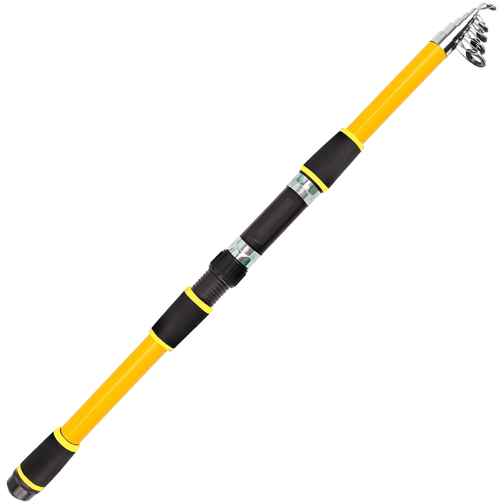 Fiberglass Telescopic Fishing Rod 1.8m Portable For Travel Pole with Reel
