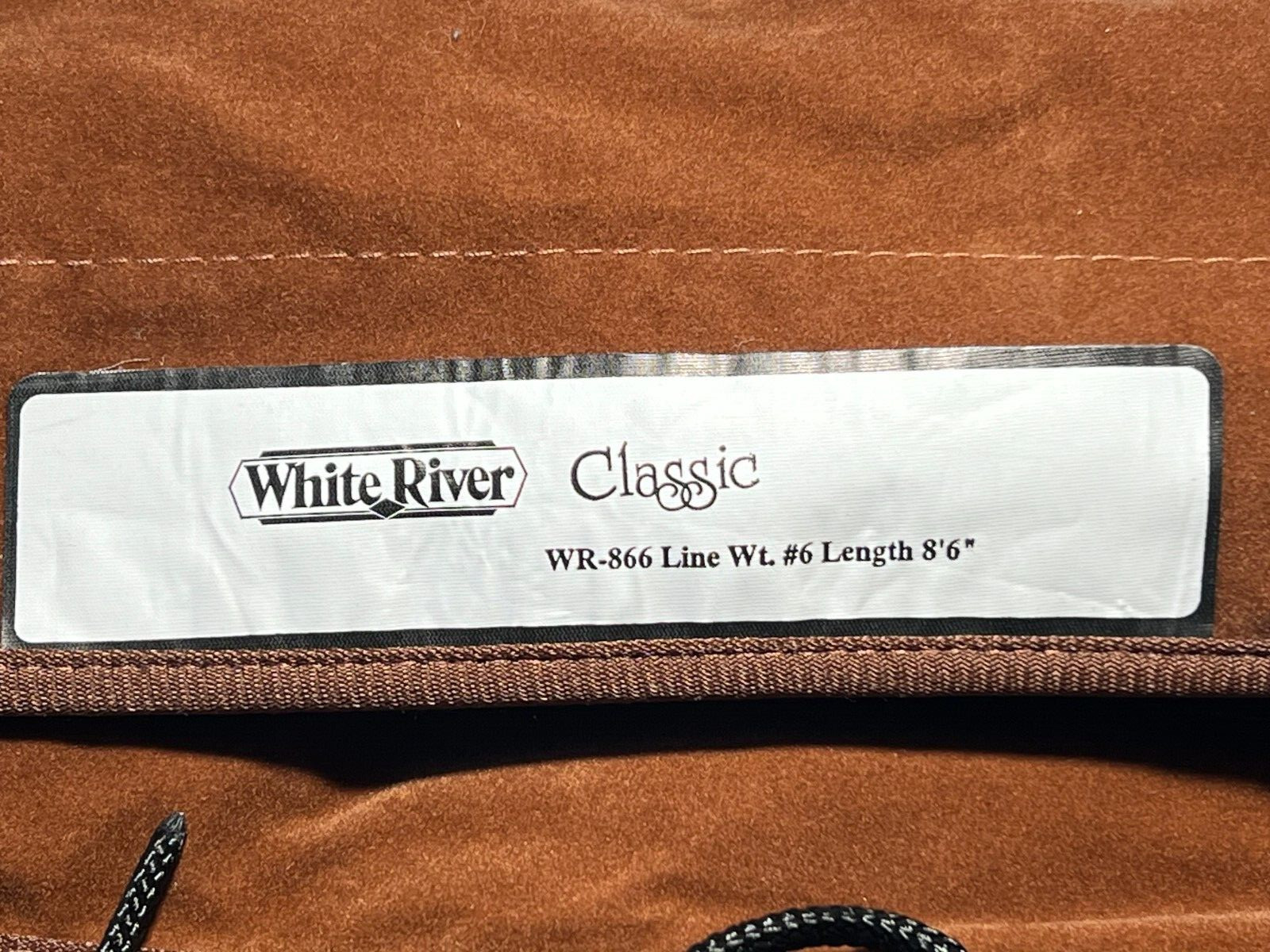 White River Classic WR867 Fly Fishing Rod with Sock and Tube
