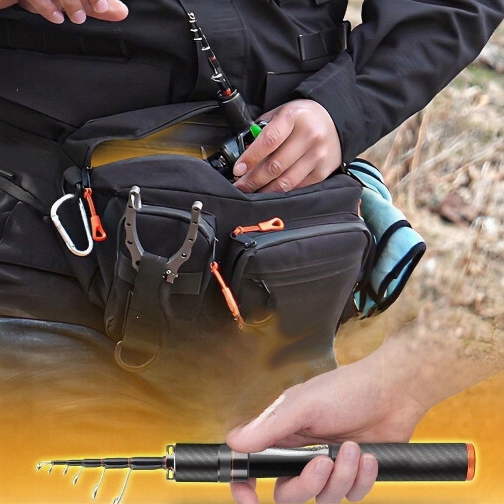 Portable Carbon Fiber Rod UL Light 1.5m 1.68m for Stream and River Use