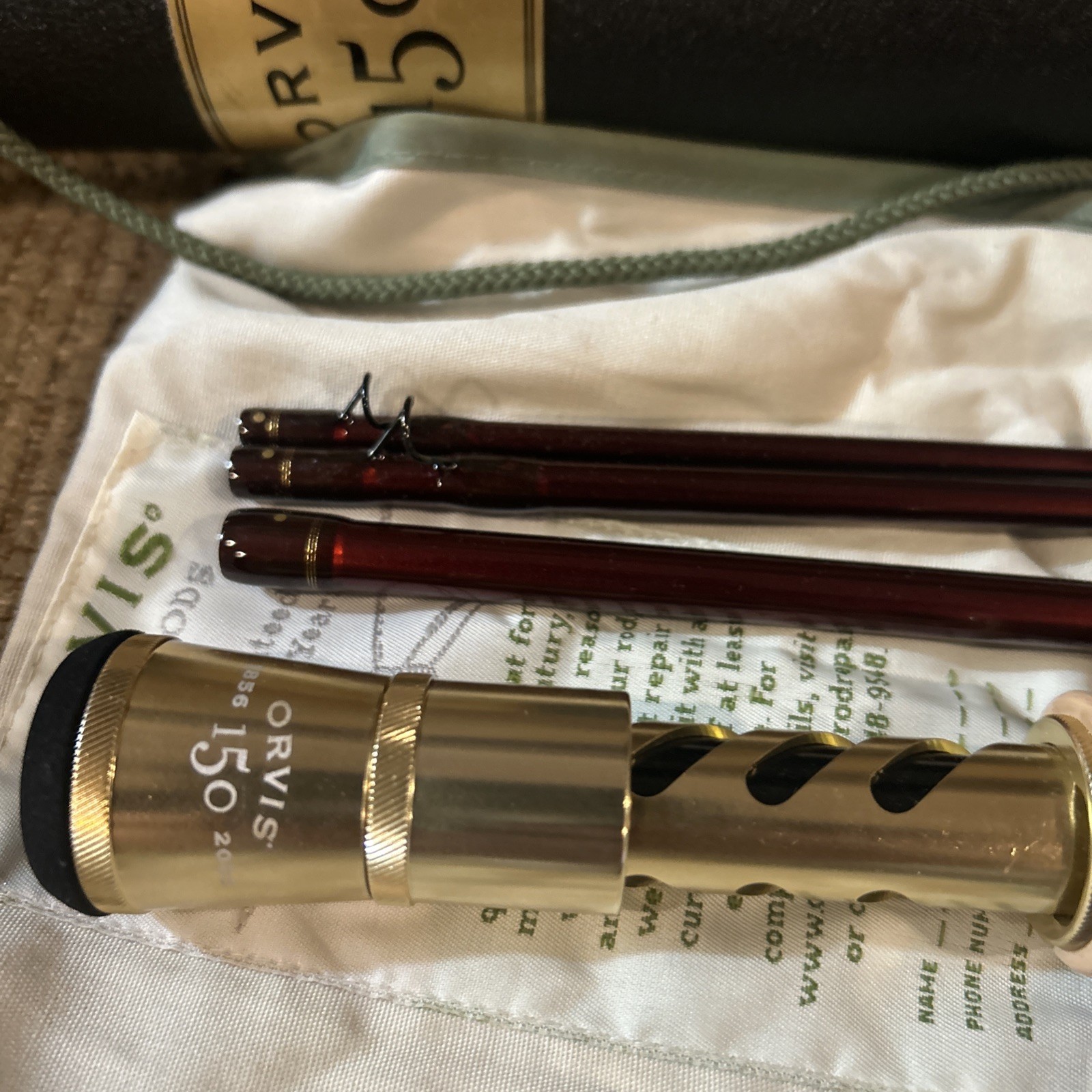 Orvis Zero Gravity Mid-Flex 7.5 9’ Wt 4.375 Oz. 8wt Line Fly Rod w/Tube & Sock