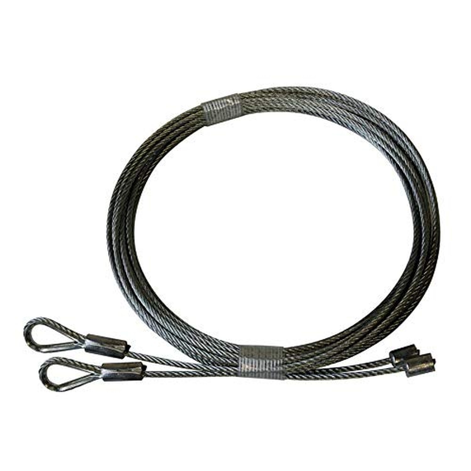 Garage Door Cables 1/8″ Pair Torsion Spring (7ft, 8ft, 9ft, 10ft,11ft,12ft) (…