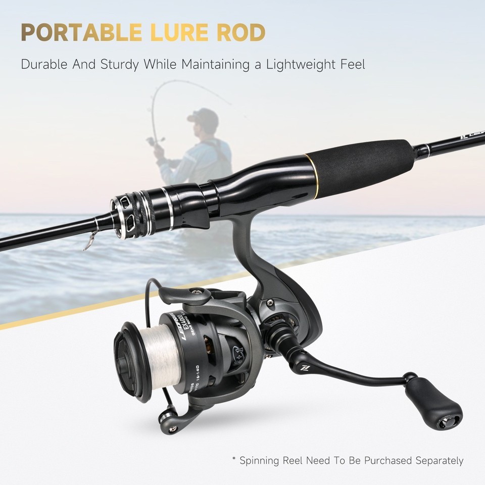 Portable Fishing Rod Carbon Fiber Ultra Light Spinning Casting Lure Fast Rods