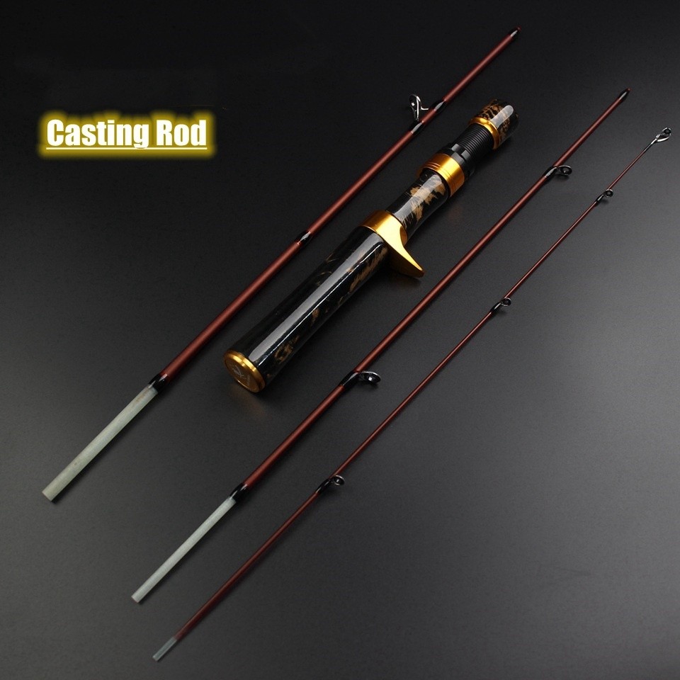 Carbon Fiber Fishing Rod Super Soft And Ultra Light 1.4m Four-Section Portable