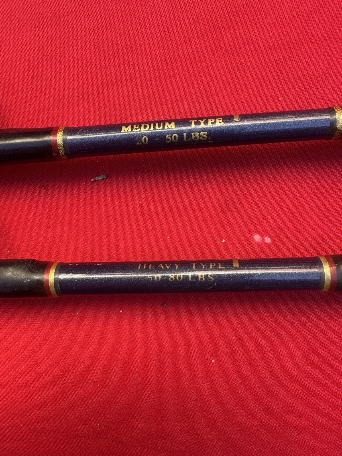 Pair of Italcanna 20-50 and 50-80lb. Premium Standup Roller Rods – Made in Italy