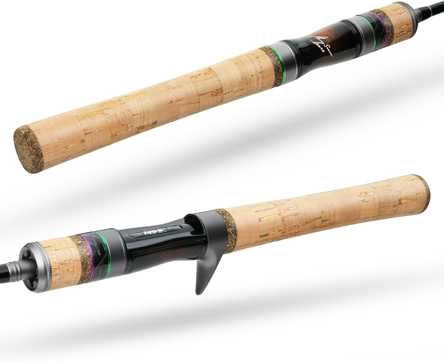 Magic L BFS Rod Ultralight Fishing Rod 2-Piece Spinning & Baitcaster Rod with Fu