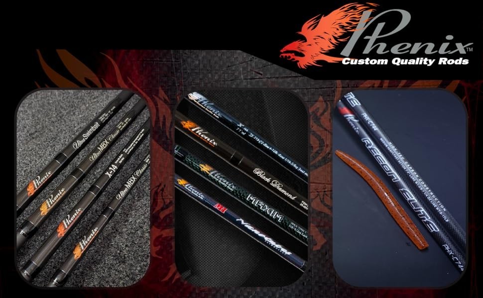 Phenix Rods Megalodon Blank 6′ PE 6-10/350-550 G Lure WT / 1 PC / 9 TIP / 6.6 OZ