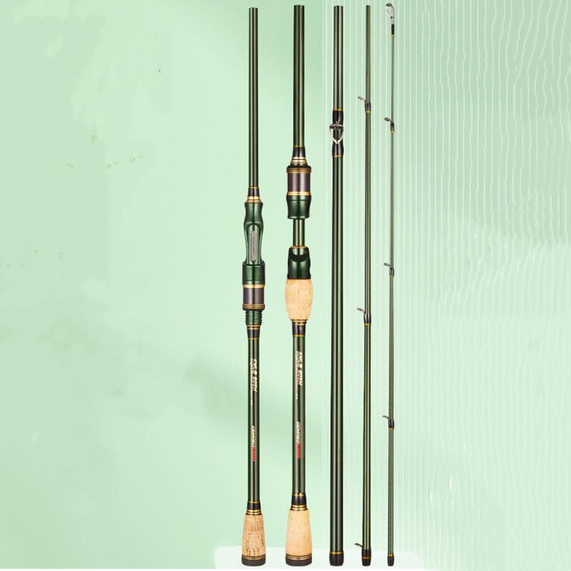 4 Sections Lure Fishing Rod 1.83M 2.1M Portable M Power Carbon Fiber Ultralight