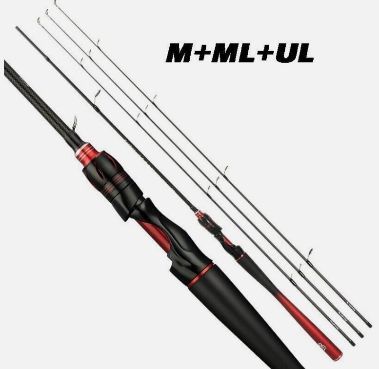 1.8M Lure Rod Casting Spinning Fishing Rod 30T Carbon Fiber Bait 4-25g Fast Pole