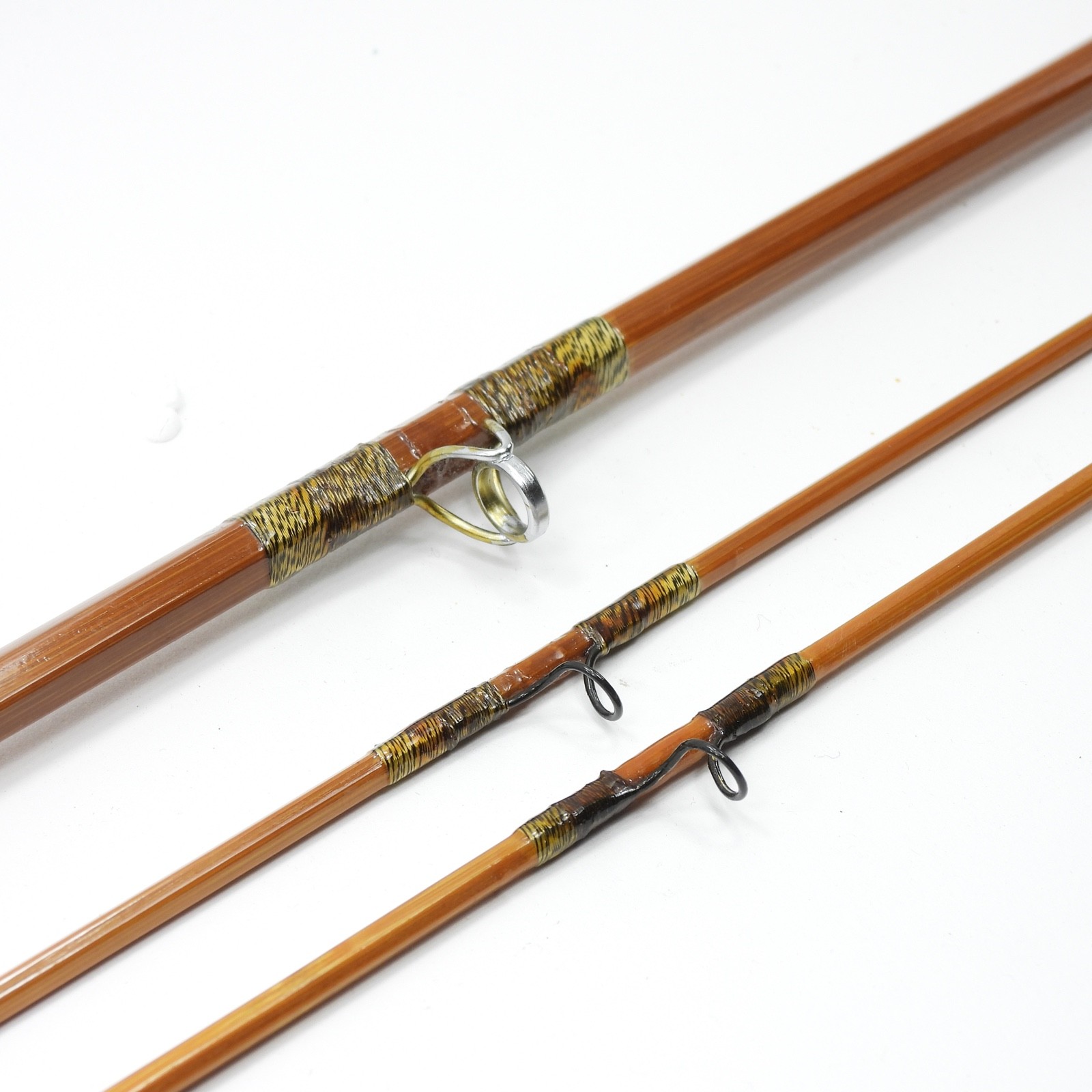 Milwards “Troutmaster” Bamboo Fly Rod. 8’ 10”. 6-7wt. W/ Tube & Sock. England.