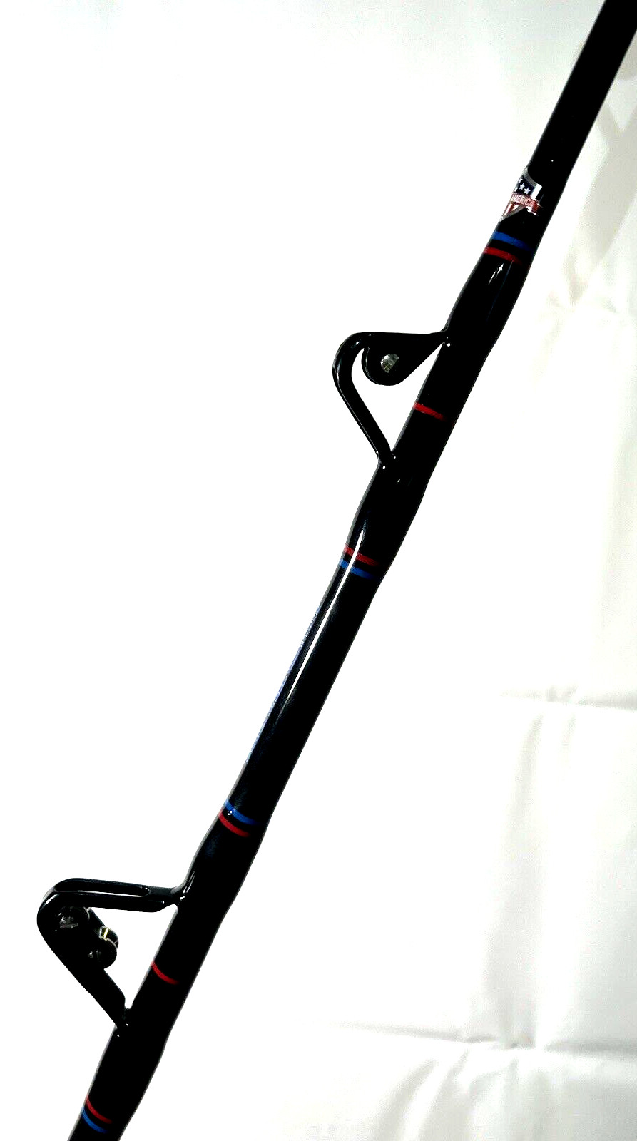 Seeker G 6463XXH-6 1/4 AR Black Steel Graphite 80-100Lb Roller G Fishing Rod USA