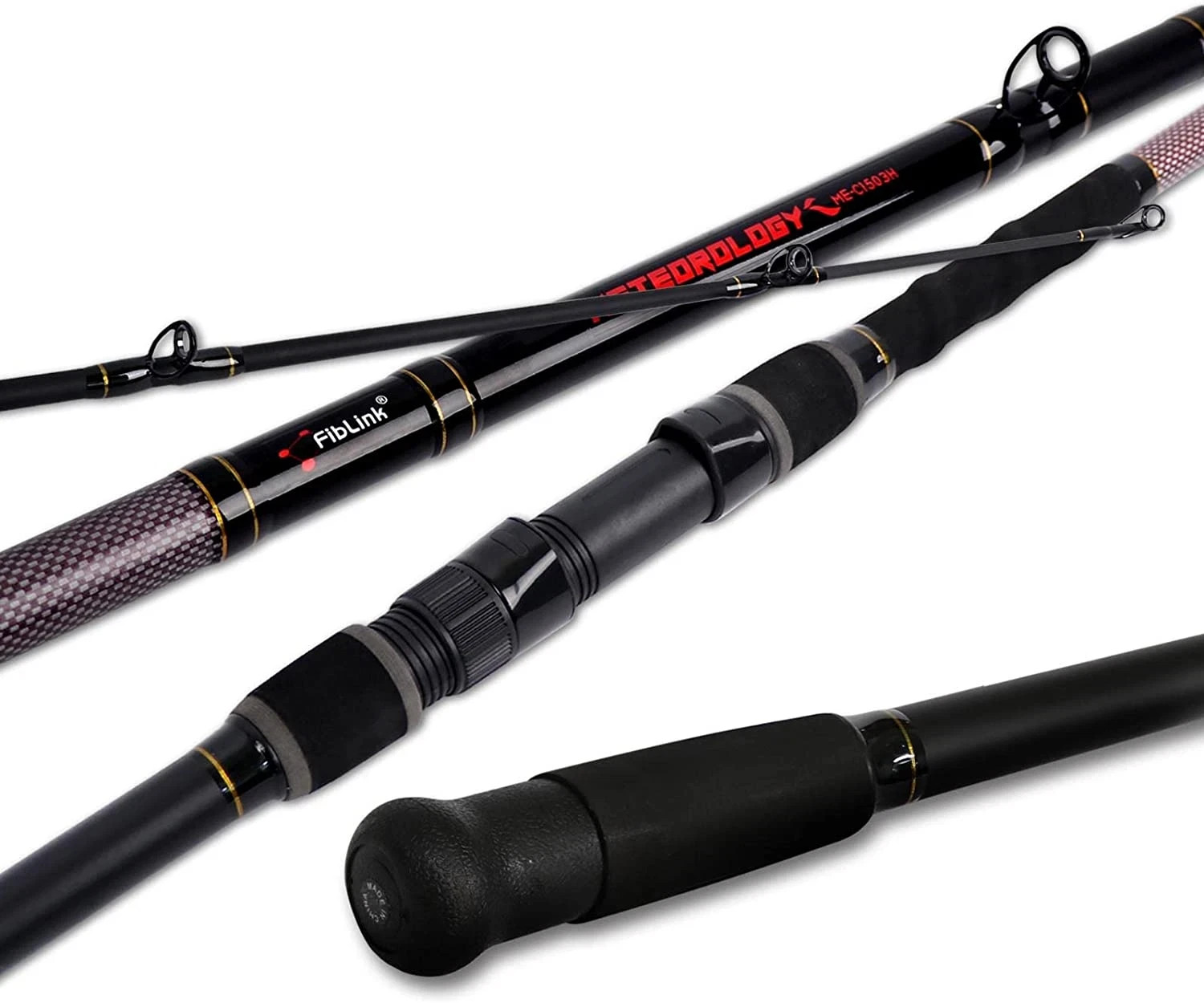 Surf Fishing Rod 2PC/3PC Travel Spinning Saltwater Pole 9’/10’/10’6″/12’/13’3″
