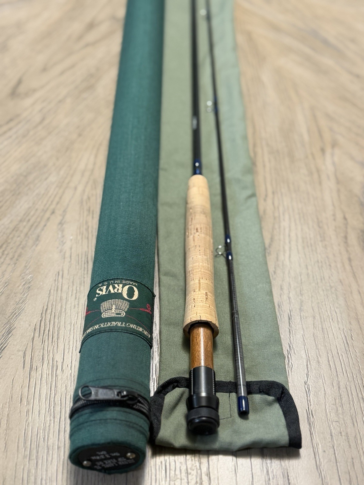 Vintage Orvis 2pc Silver Label TL Tip Flex 9.5 fly fishing rod 6wtMake An OFFER