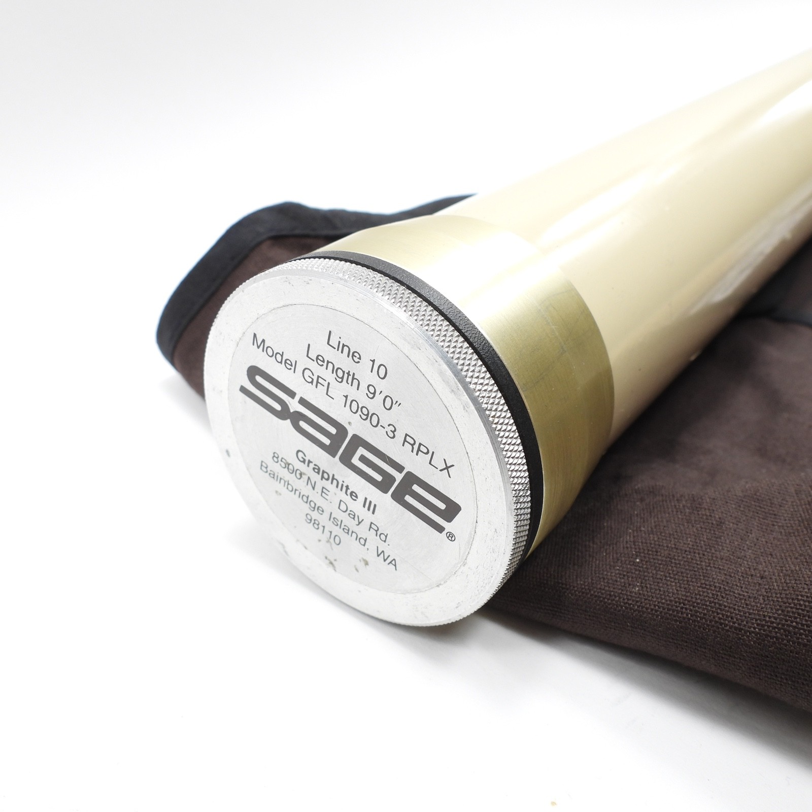 Sage Graphite III 1090-3 RPLX Fly Fishing Rod. W/ Tube & Sock.