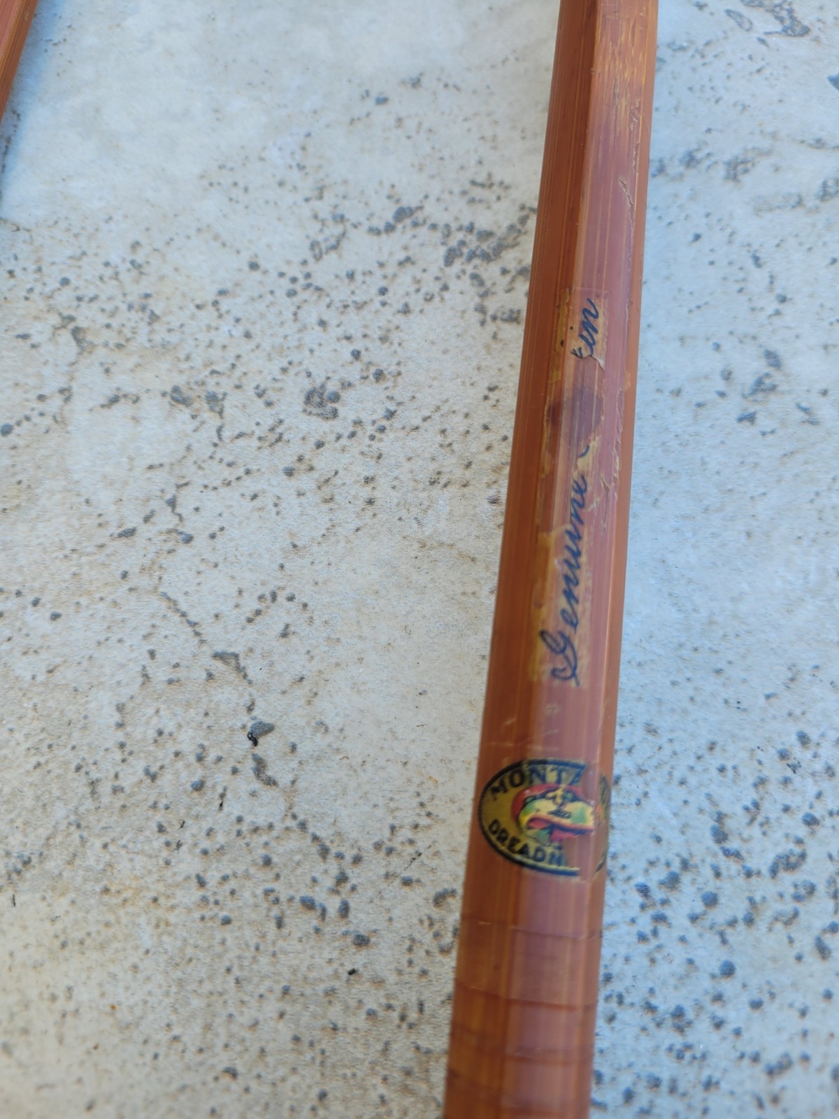 VINTAGE MONTAGUE DREADNOUGHT GENUINE TONKIN 6 ft Fishing Rod – Two Piece