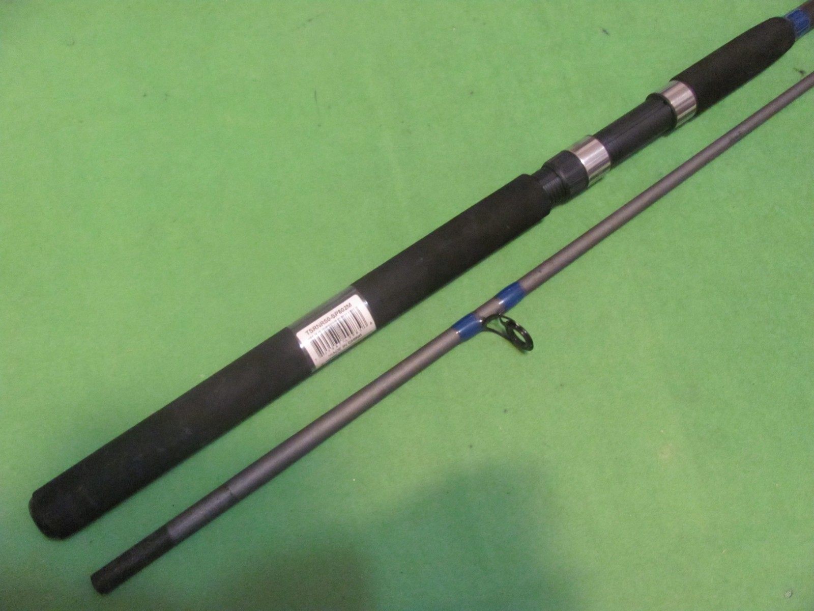 Tsunami RIGGED N READY 8′ 0″ Medium Action 2-Piece Spinning Rod.
