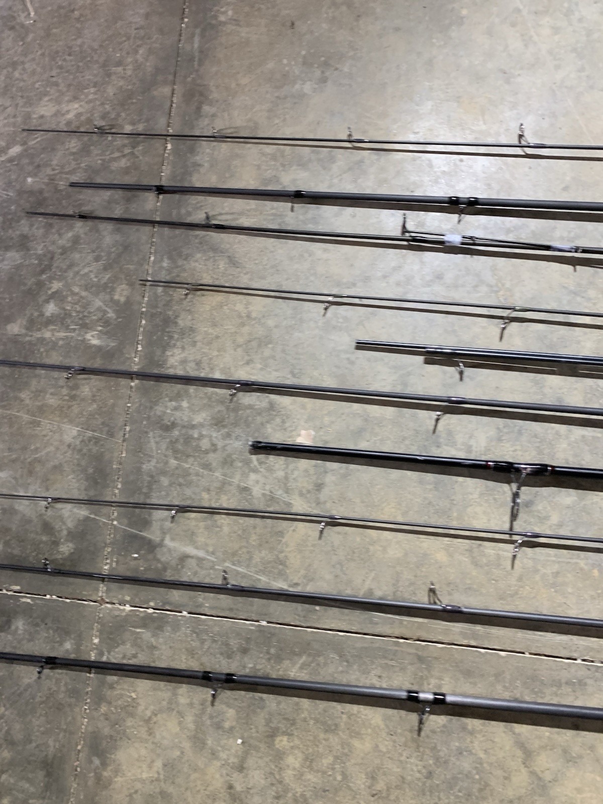 LOT OF 10 Assorted Brands FISHING RODS (BROKEN)