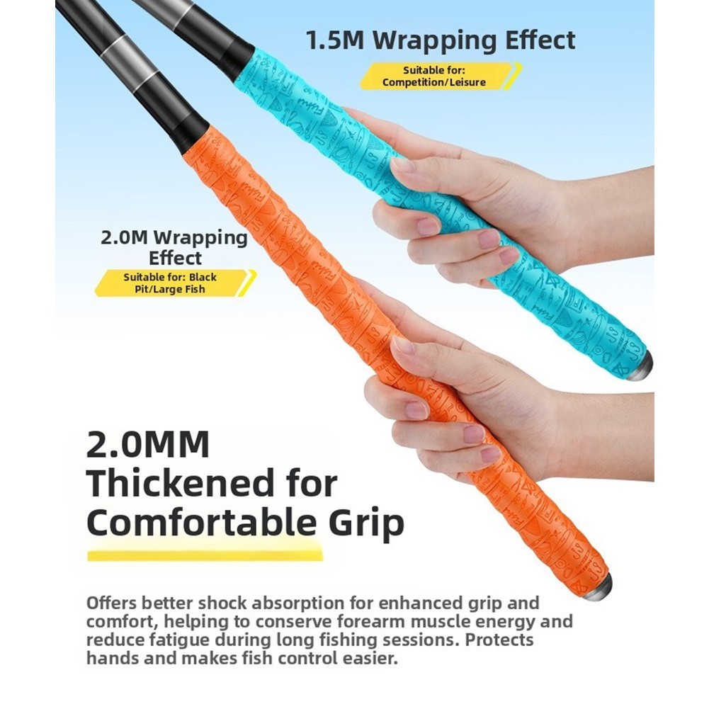 Comfortable Grip Fishing Rod Strap Waterproof Fishing Strap Easy To Wrap