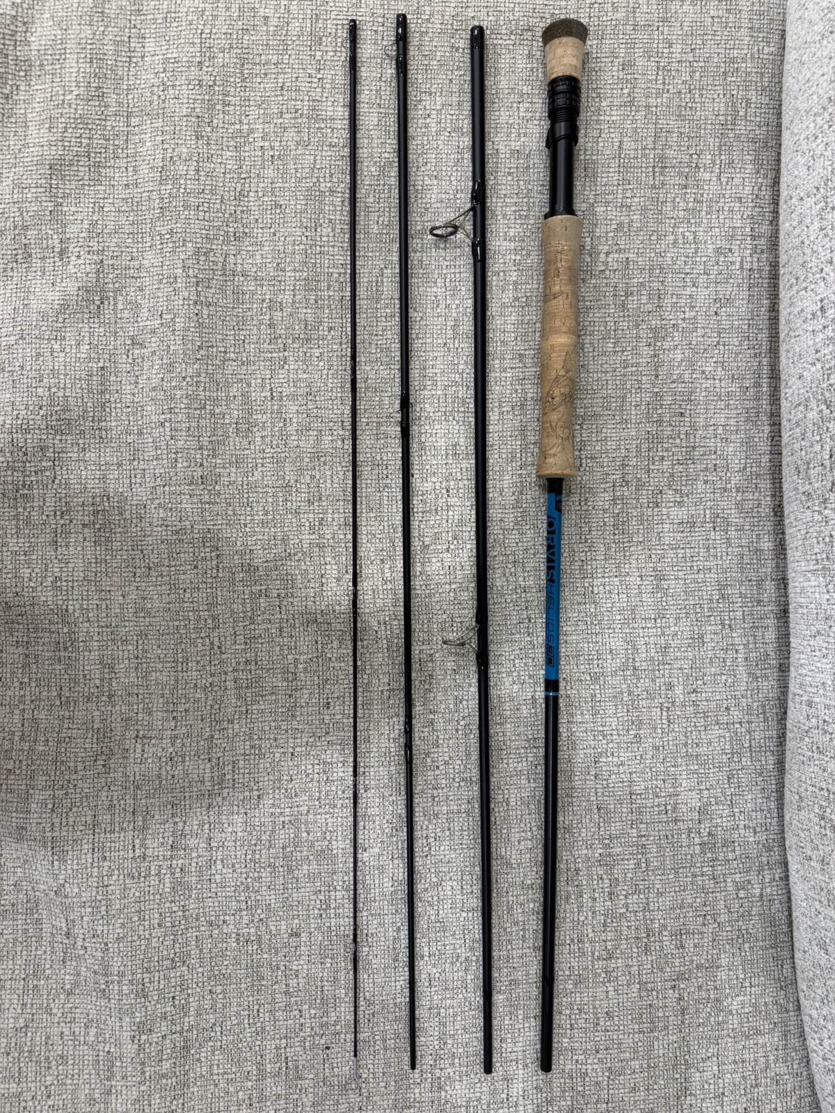Orvis Helios 3D Blue 8wt Fly Fishing Rod!! Comes with cork art work!