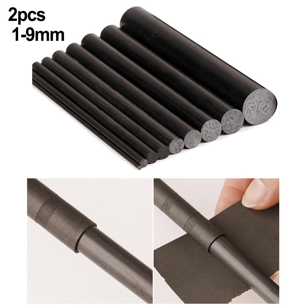 Fishing Rod Joint Repair Kit Carbon Fiber 1mm through 10mm x 10cm Length