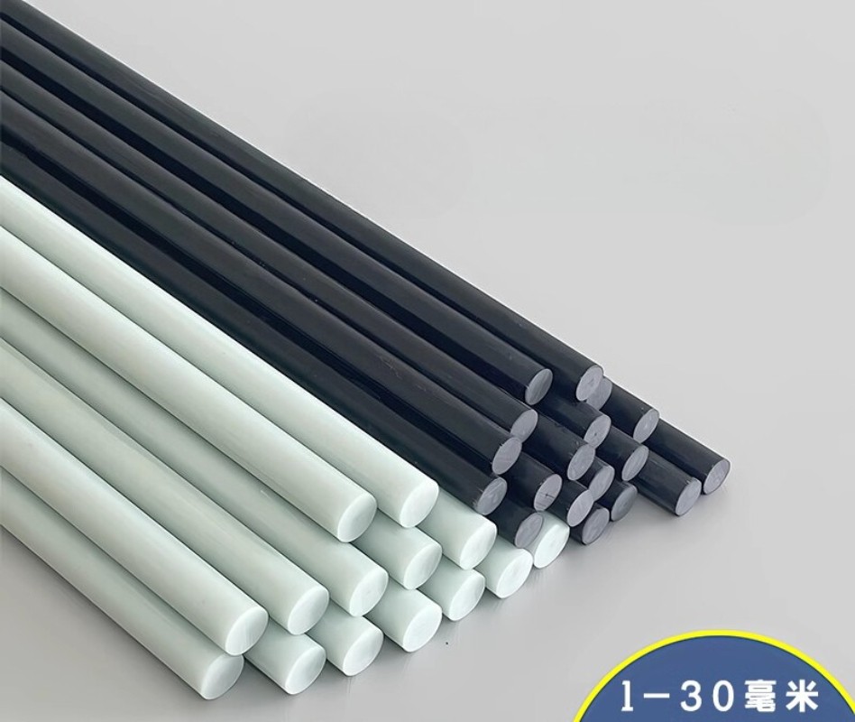Solid Fiberglass rod Fibre fiber rod Elastic rod ,0.8mm-30mm,Length 500mm，2PCS