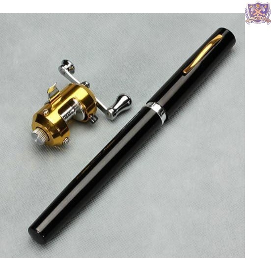 38 Inch Mini Portable Aluminum Alloy Fishing Rod Pen for Bass Trout