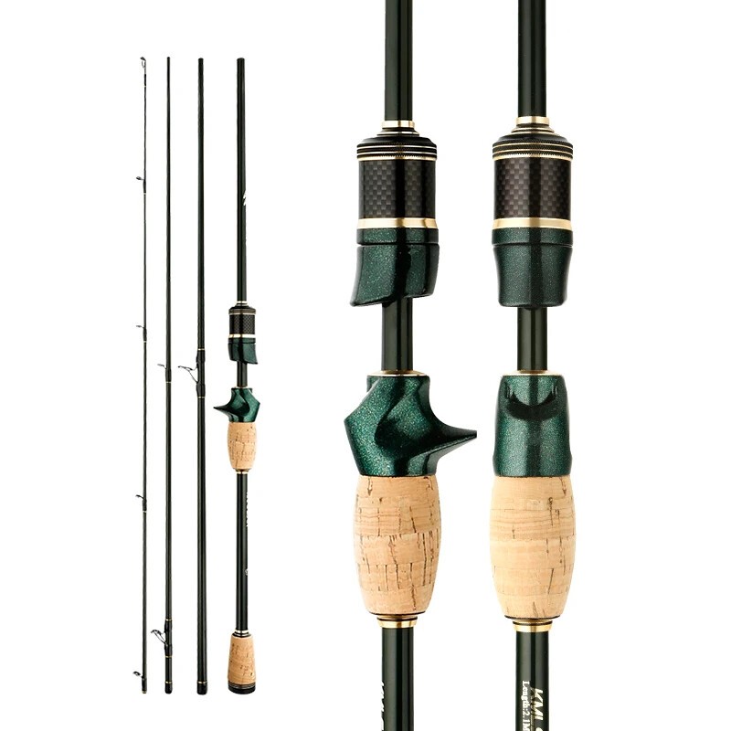 Spinning Casting Carbon Fishing Rod 4-5 Sections 1.8m/2.1m/2.4m Travel Rod