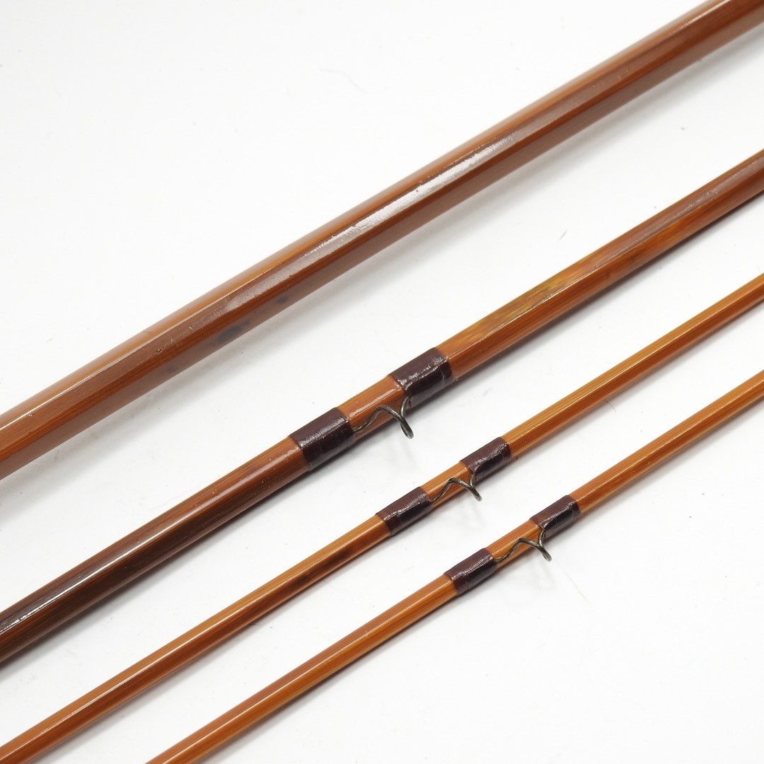 F.E. Thomas Special “Streamer Browntone” Bamboo Fly Rod. 9’. 3/2. W/ Tube & Sock