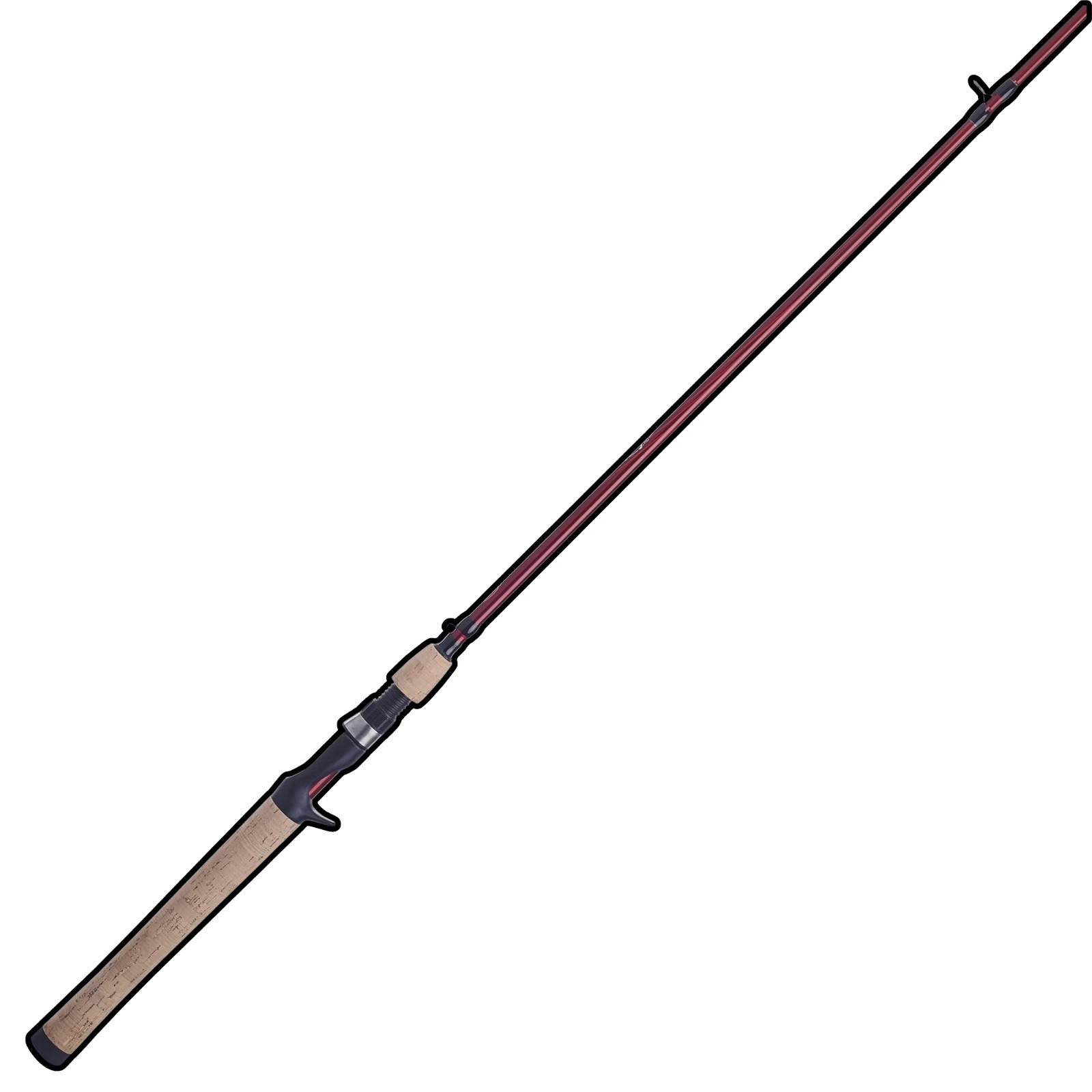 7 Ft Medium Heavy Casting Rod One Piece Fast Action Cork Handle Fishing Pole