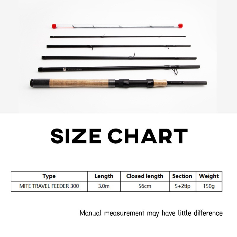 3.0M Fishing Rod Spinning Pole Carbon Fiber Portable Heavy Fast 5+2tip
