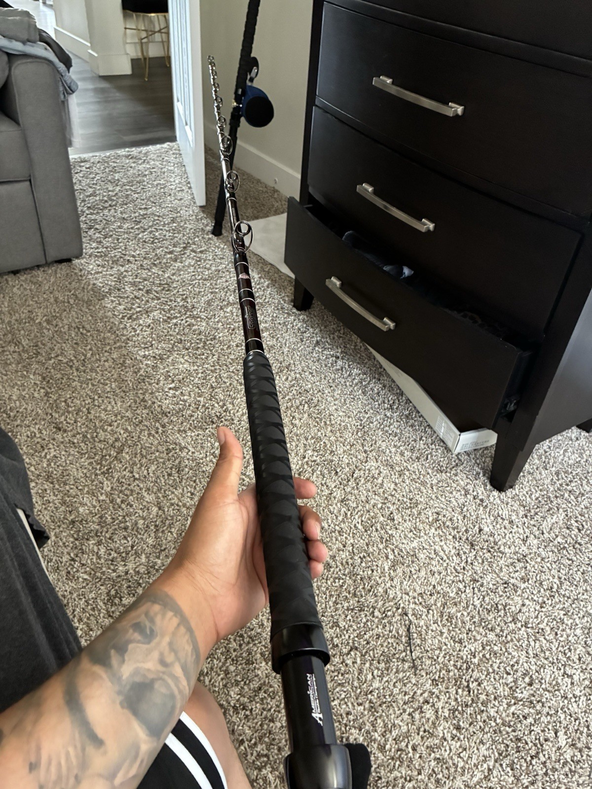 Seeker SS 6465XH 6’6″ Casting Rod 50-80lb XH Fast Graphite 9 Guides