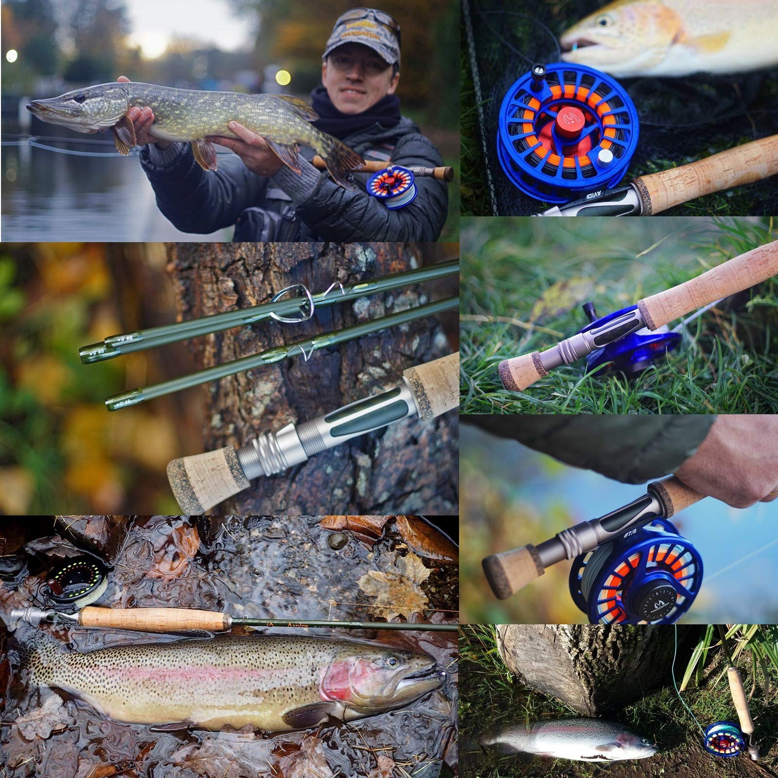 M Maximumcatch Aspire – Fly Fishing Rod 40T Carbon Fiber Anodized Reel Seat 9Ft