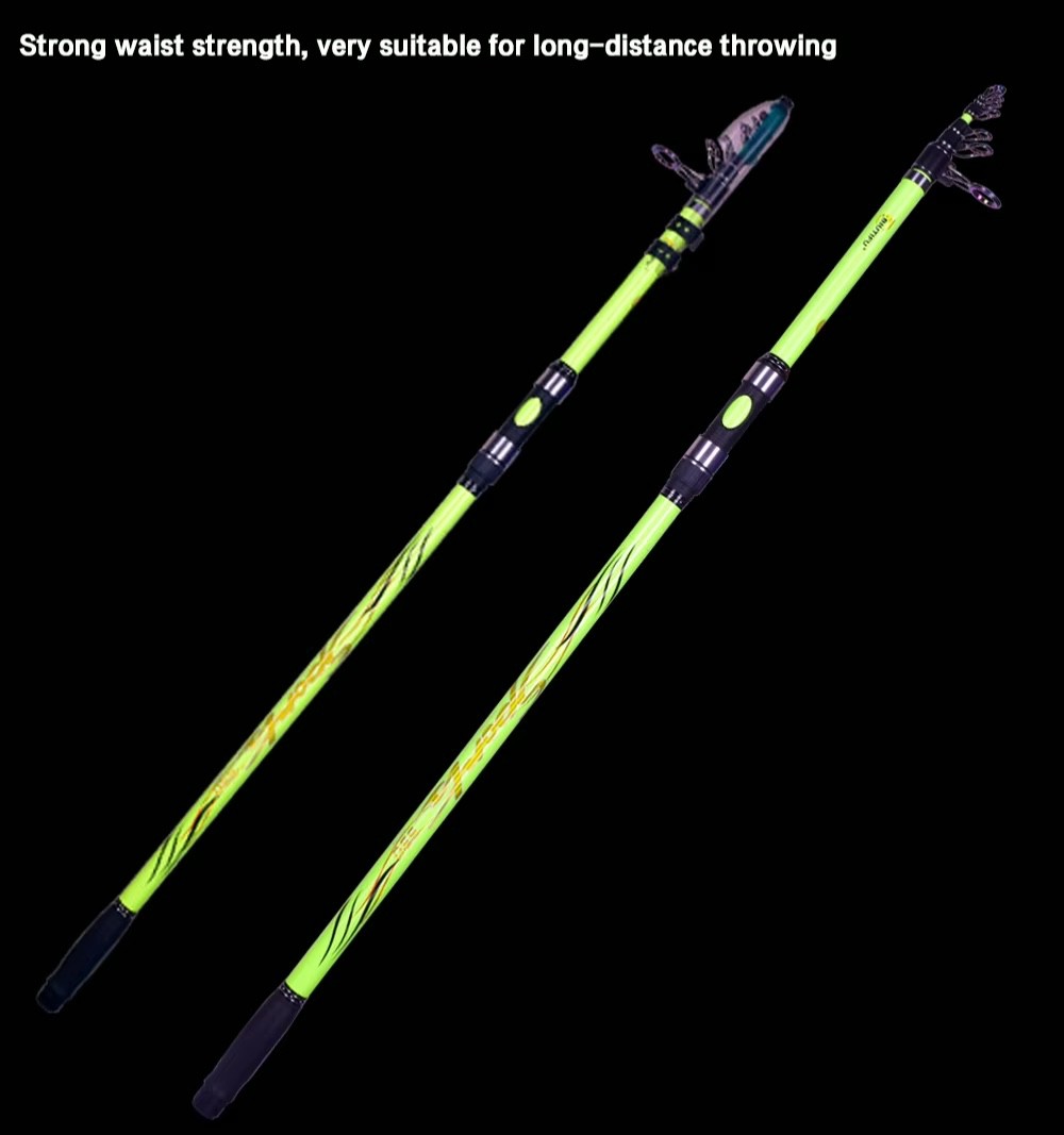 Telescopic Fishing Rod Sea Surf Pier Saltwater Freshwater Rods Various