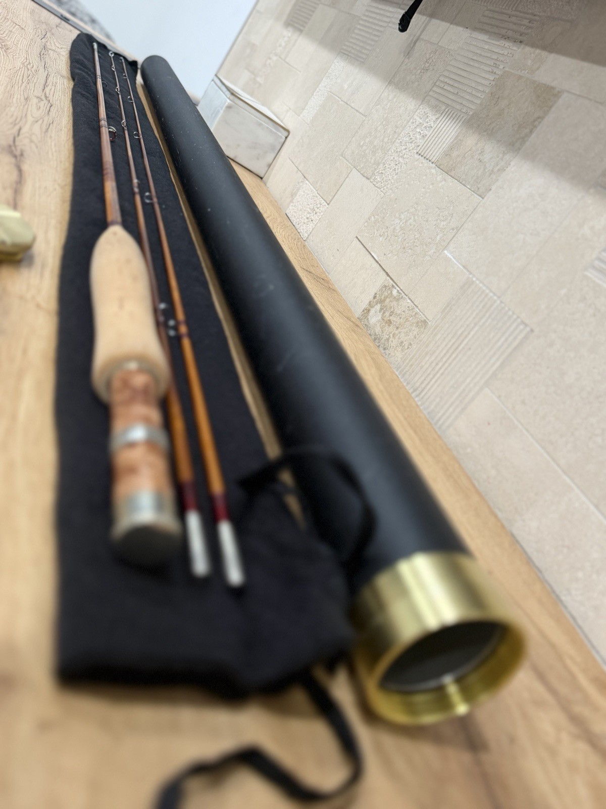 custom 7-foot, 4-weight fly rod handcrafted from Tonkin cane Richard Nelson