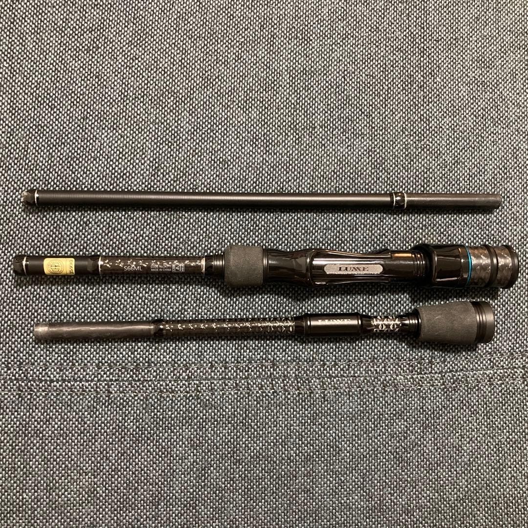 Gamakatsu Rakuze Pack Style A4 S66ML Spin Multi-Piece Fishing Rod Used
