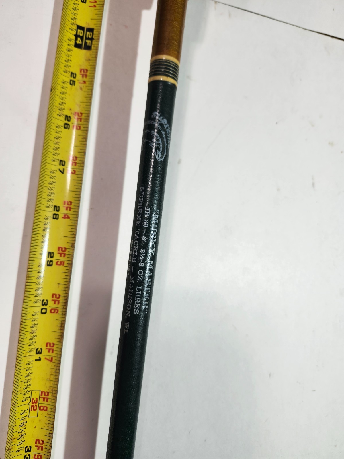 Supreme Rod Co Madison Wi Musky Master Fishing Rod 6′ Vintage