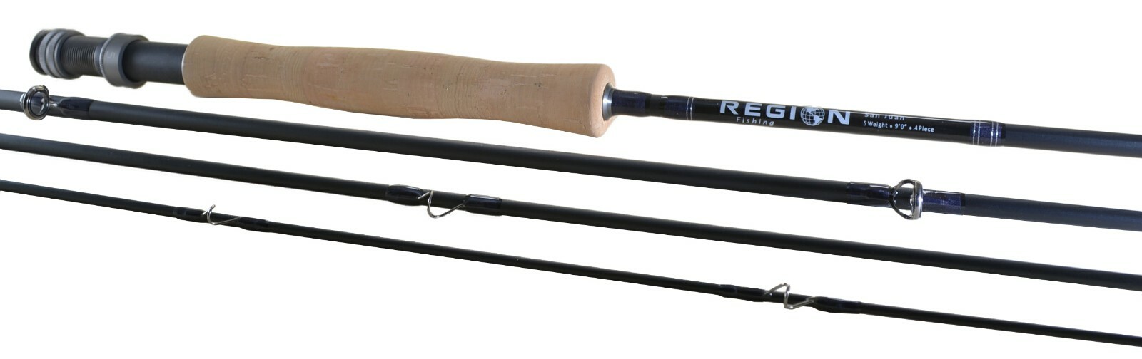 San Juan 5wt 9′ 4pc Fly Fishing Rod w/case – Fast Action – Region Fishing
