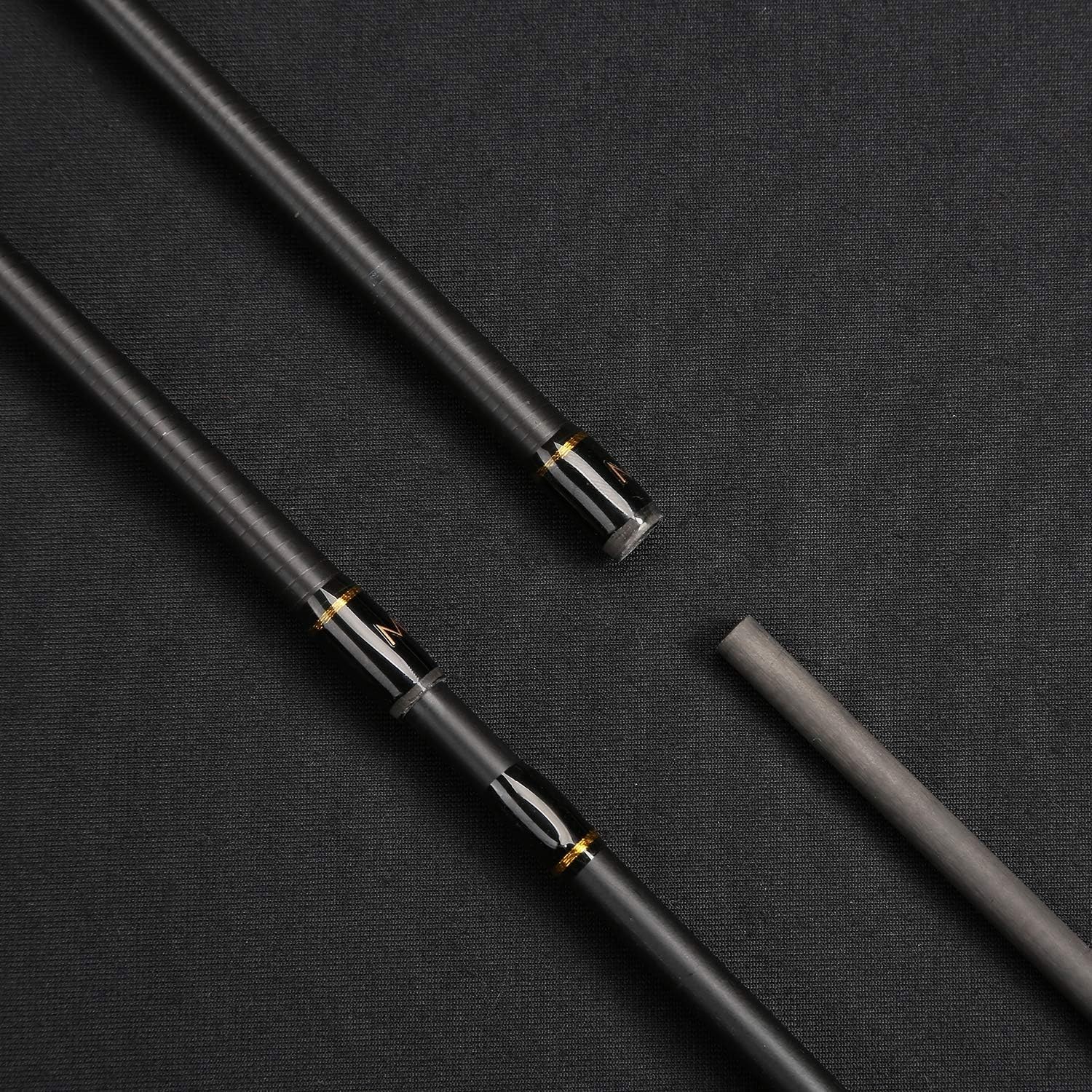 7′ Carbon Fiber Spinning Rod – 2 Piece with Medium Tips for Bass Fishing
