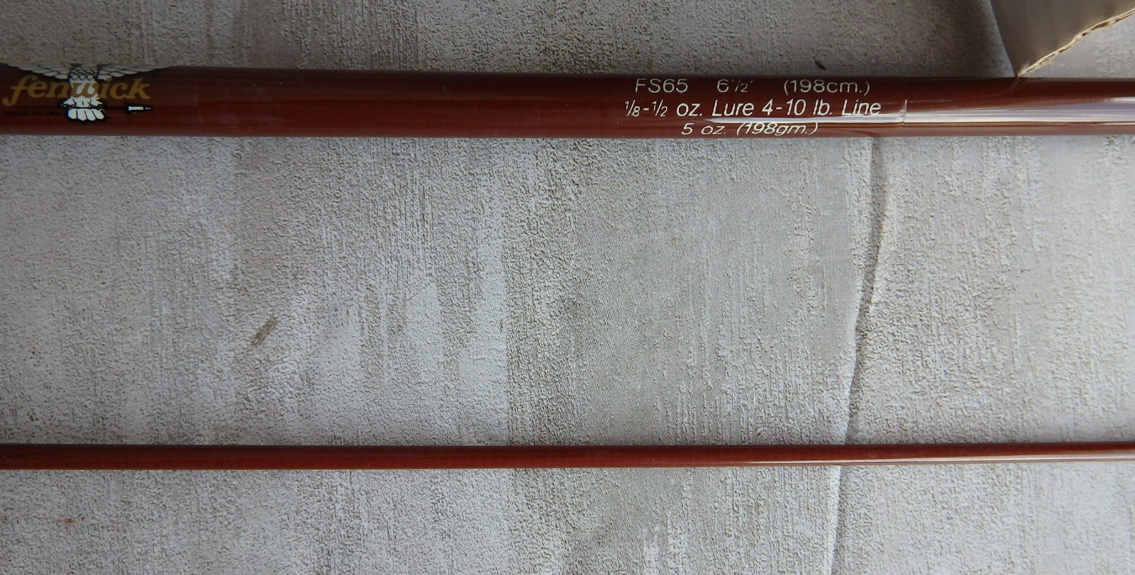 Vintage FENWICK FS65 Spinning 6’6″ Rod made in USA- 4-10 lb test