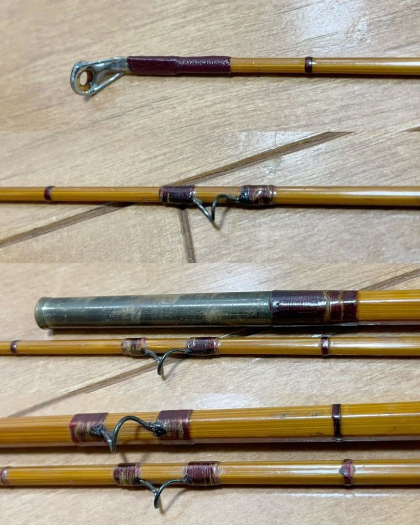 Extremely rare old 1959 Hardy Palakona Bamboo CC de France 8ft Bamboo Fly Rod