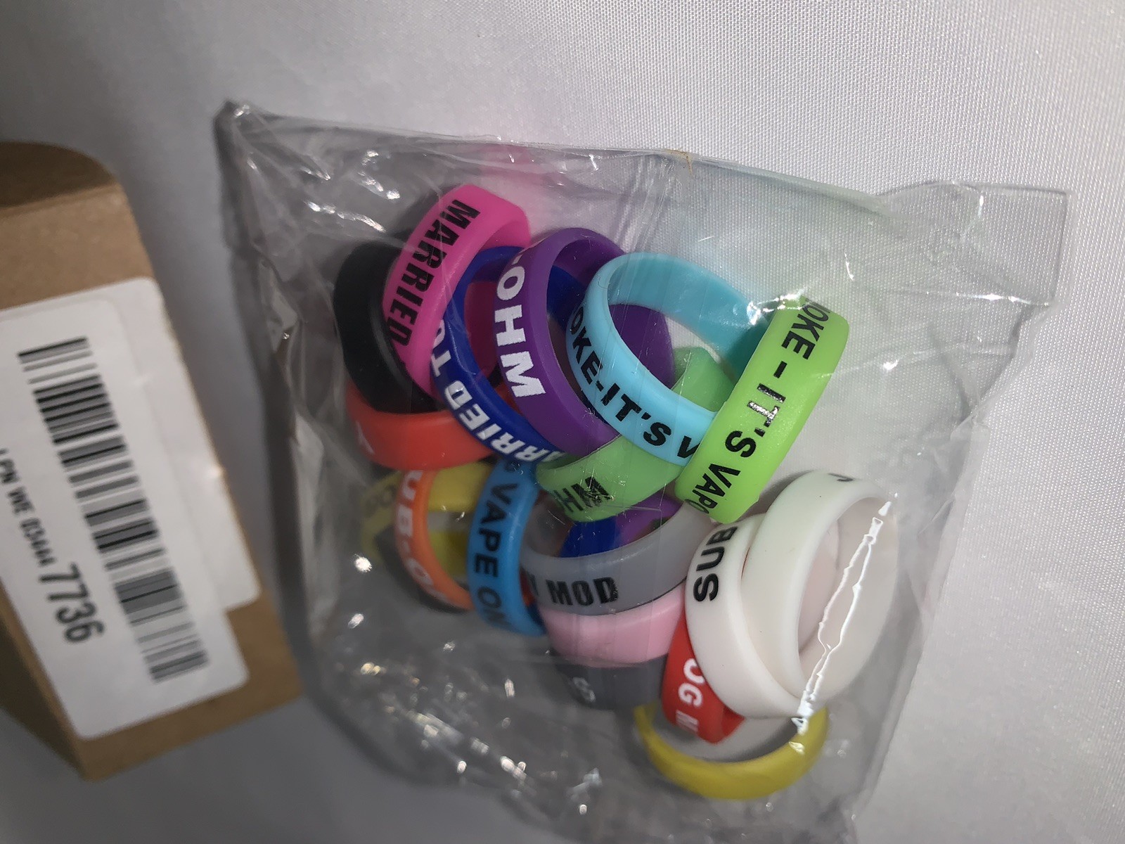 Rings Silicone Anti Slip Band Pack of 20 Rings made Diameter 22mm