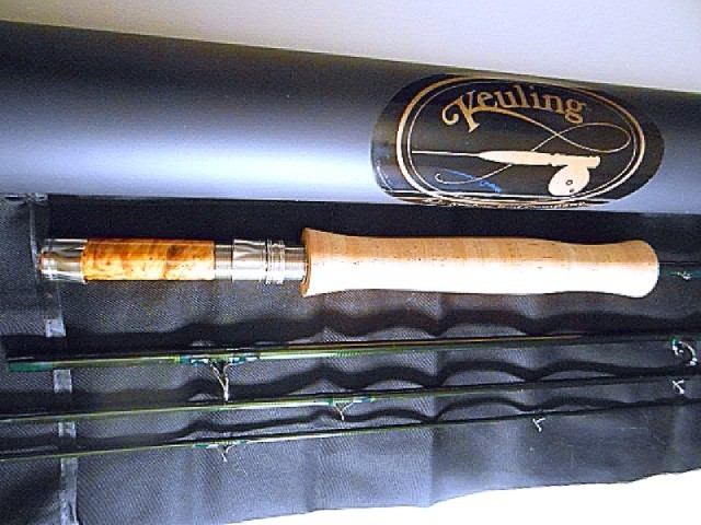 E.L. KEULING ROD CO 9′ 4 WT. DOWN-LOCKING 4PC CARBON FIBER FLY ROD 2026 USA
