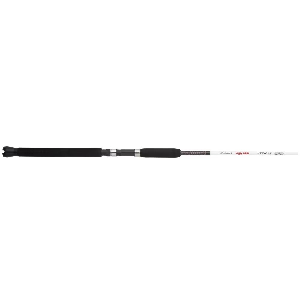 7′ Medium Heavy Casting Rod Striper Fishing Pole Clear Tip Stainless Steel