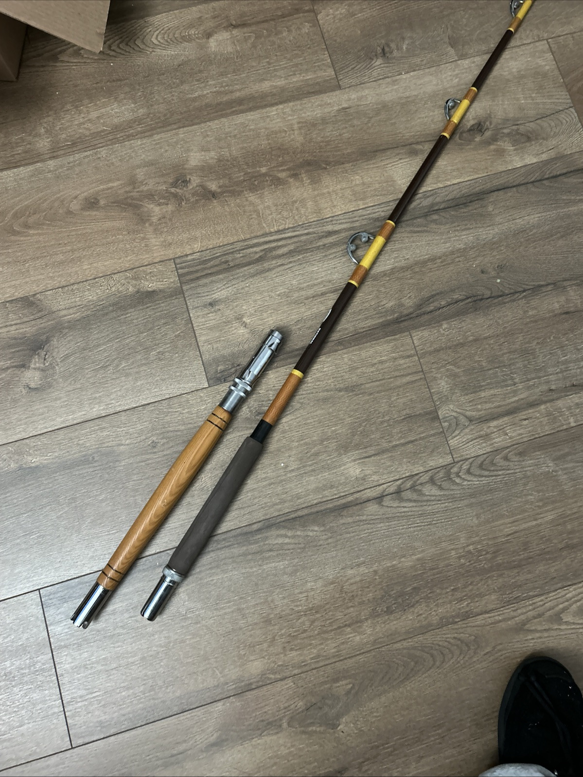 7’ NATIONAL LARGE GAME TROLLING /fishing Rod 7050 IGFA 50LB ROLLER ROD