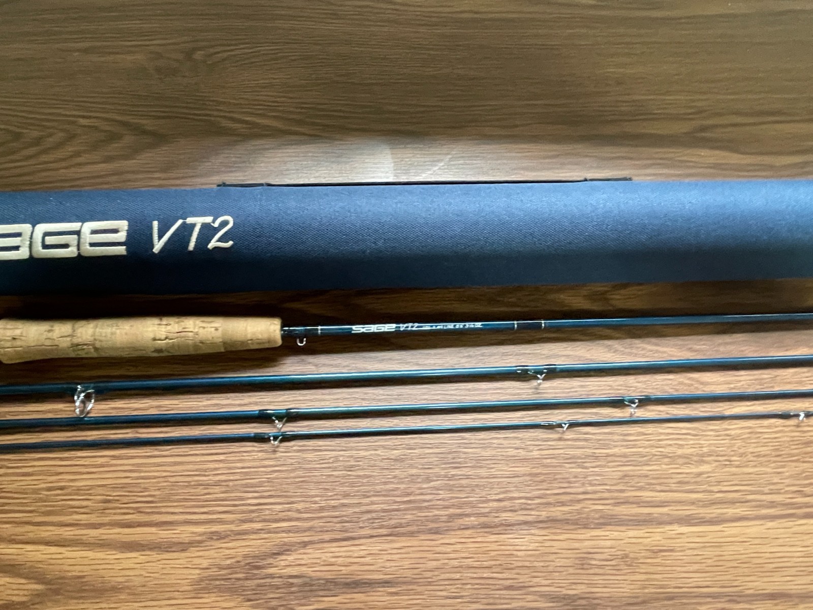 Sage VT2 486-4 #4wt 8’6″ 3-1/8oz Bule Tube 4p Used Fly Fishing Rods from Japan